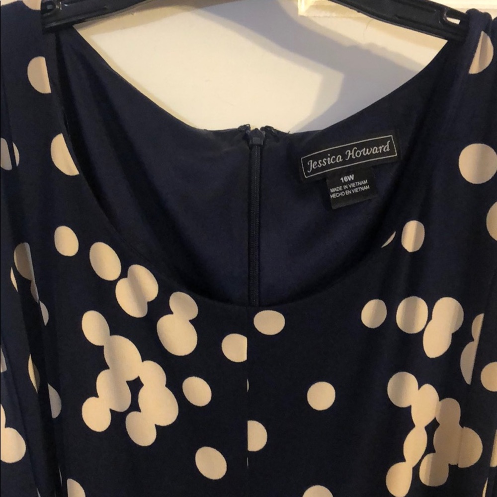 Jessica Howard Polka dot dress w/jacket & belt